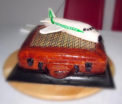 Cake suitcase Fendi - Cake by Gabriella Luongo