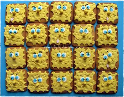SpongeBob Cookies - Cake by Agatha Rogowska ( Cakefield Avenue)