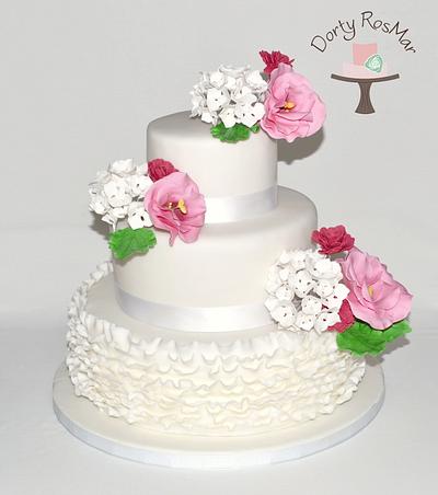 My First Wedding Cake - Cake by Martina