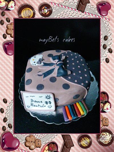 School bag cake  - Cake by MayBel's cakes