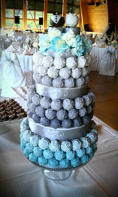 Hombre Cake Bite Wedding Cake - Cake by Yolanda Marshall 