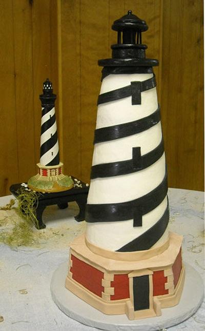 Cape Hatteras Lightfhouse - Cake by Kitti Lightfoot