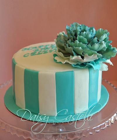 Blue peony - Cake by DaisyCastelli