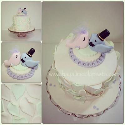 Love Birds Theme - Cake by Hayalimdeki Pasta
