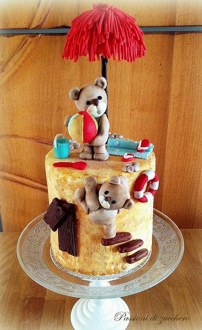 bears on the beach - Cake by passioni di zucchero
