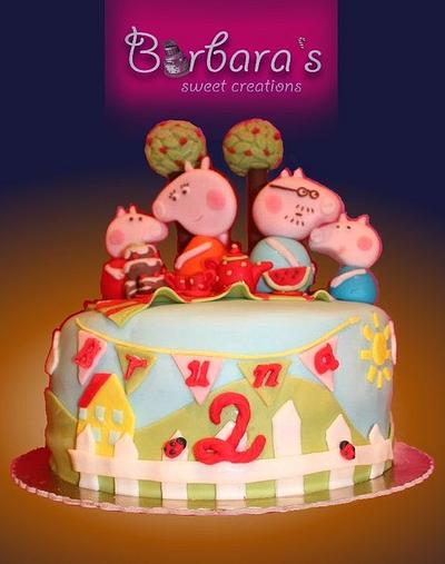 torta di Peppa pig (Peppa pig cake) - Cake by Barbara AUtiero