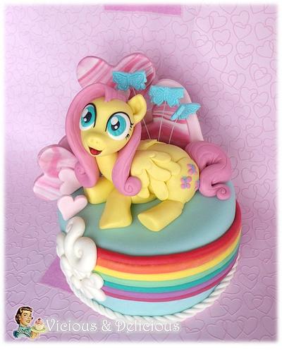 Fluttershy cake topper (My Little Pony) - Cake by Sara Solimes Party solutions