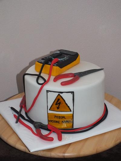 cake for electricians - Cake by Janeta Kullová