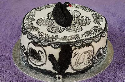 Swan lake themed cake - Cake by Sweet Art decorations