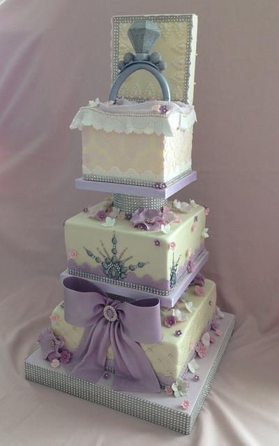 Engagement cake - Cake by jameela