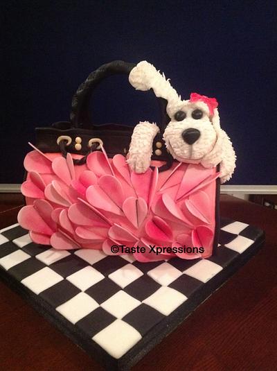 Puppy goes shopping... - Cake by Tastexpressions