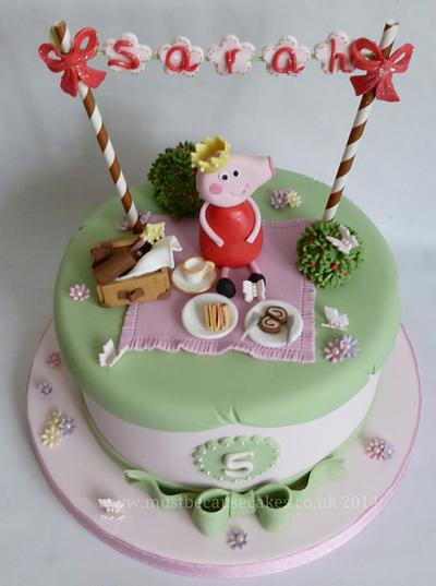 Peppa Pig's birthday picnic - Cake by Just Because CaKes