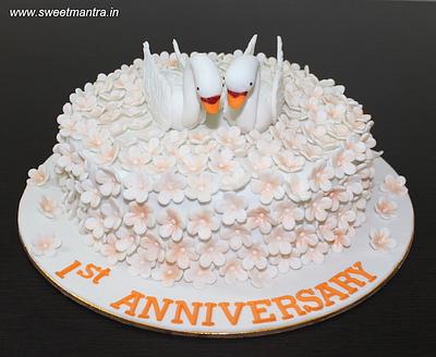 1st Anniversary cake - Cake by Sweet Mantra Homemade Customized Cakes Pune