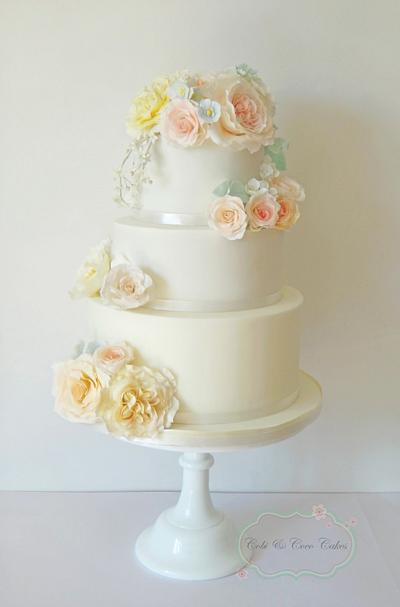 English Garden Wedding Cake - Cake by Cobi & Coco Cakes 