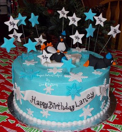 Penguins - Cake by Sugar Sweet Cakes