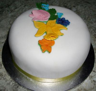 Spring flowers cake - Cake by Lelly