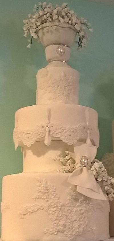 Lily of the Valley Wedding Cake - Cake by Ms. Shawn