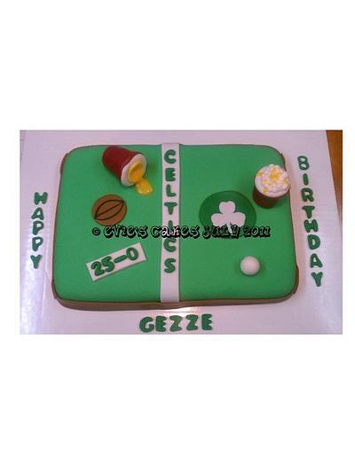 Beer pong cake - Cake by BlueFairyConfections