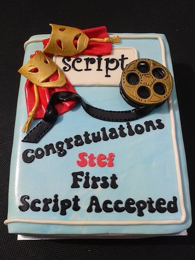 Script cake - Cake by FANCY THAT CAKES