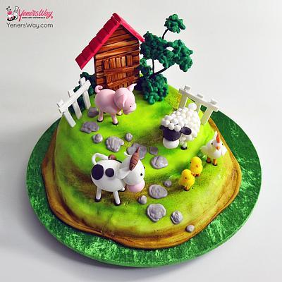 Farm Cake - Cake by Serdar Yener | Yeners Way - Cake Art Tutorials