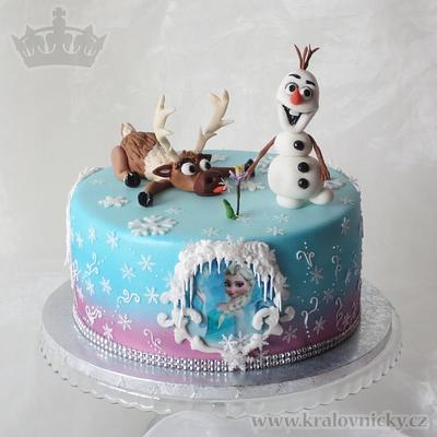 Frozen and royal icing - Cake by Eva Kralova