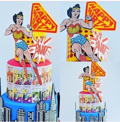 Vintage Wonder Women Modern Style?!? - Cake by SugarBritchesCakes