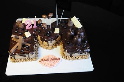 Explosion of Chocolate - Cake by The Bistro Cake Designer