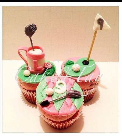 Golf Girl Cuocakes - Cake by Angel Chang