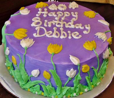 Buttercream tulip cake - Cake by Nancys Fancys Cakes & Catering (Nancy Goolsby)