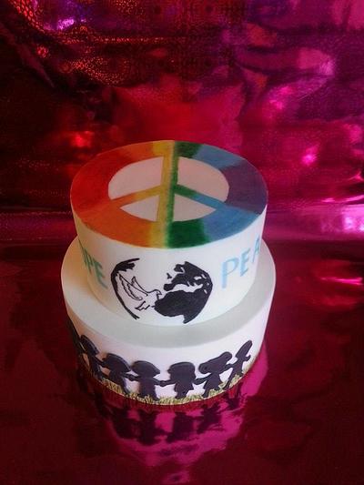Cake Against violence- Innocent Children - Cake by Sprinkles Mixing Bowl - Jayne Nixon