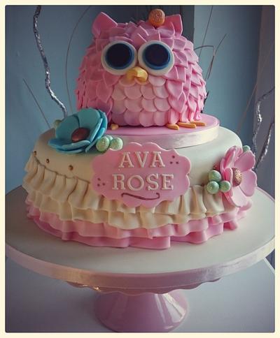 pretty owl  - Cake by marie