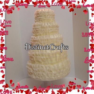 Simple but Elegant Wedding Cake - Cake by Distinctcrafts