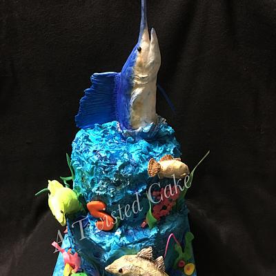 Fisherman a dream. Glow in the dark - Cake by twisted