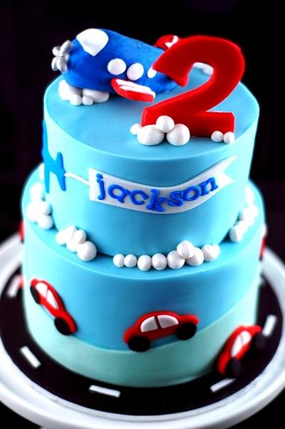 Planes & Cars Cake - Cake by Zelicious