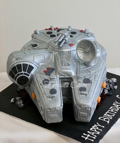 Millenium Falcon Star Wars Cake - Cake by erivana