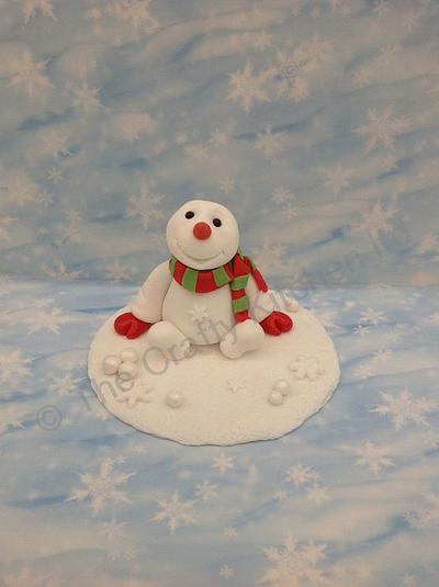 Snowman Cake Topper - Cake by The Crafty Kitchen - Sarah Garland