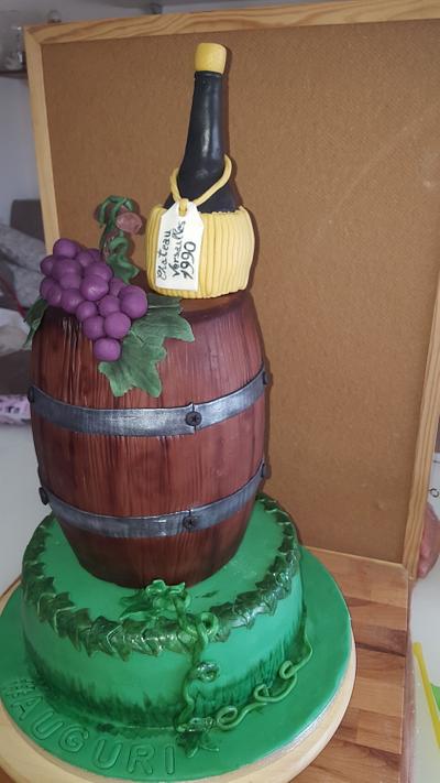Wine cake - Cake by Alice in Cakeland