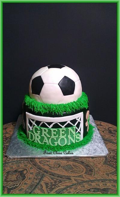 Soccer Cake - Cake by First Class Cakes