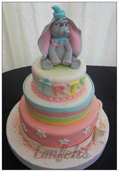 Dumbo Baptism Cake - Cake by Silvia Lopes