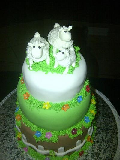 Sheep cake - Cake by Cindy