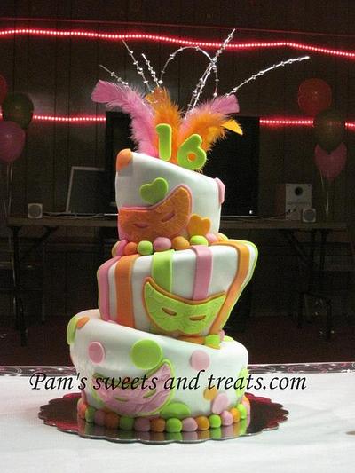Sweet 16 Cake - Cake by Pam