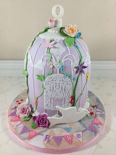 Pretty vintage birdcage  - Cake by Gaynor's Cake Creations