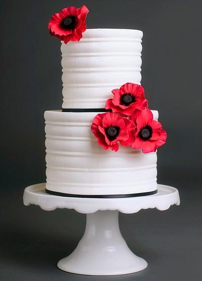 Combed Buttercream Cake - Cake by Morgans Cakery
