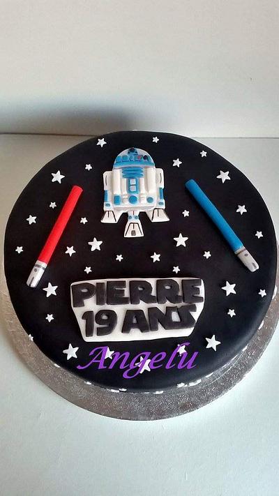 R2d2 star wars cake - Cake by Angelu