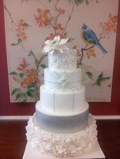 Jeweled Wedding - Cake by Diana
