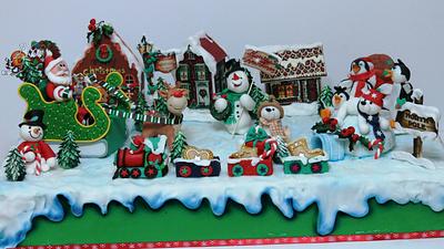 City of Santa Claus - Cake by Viorica Dinu