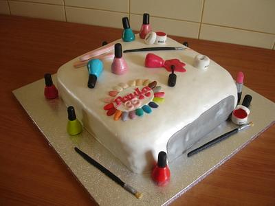 Nail art products cake - Cake by Vera Santos