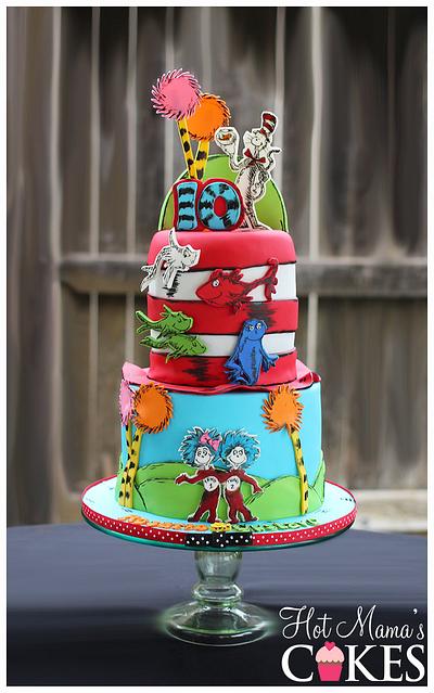 Dr Suess Themed Cake - Cake by Hot Mama's Cakes