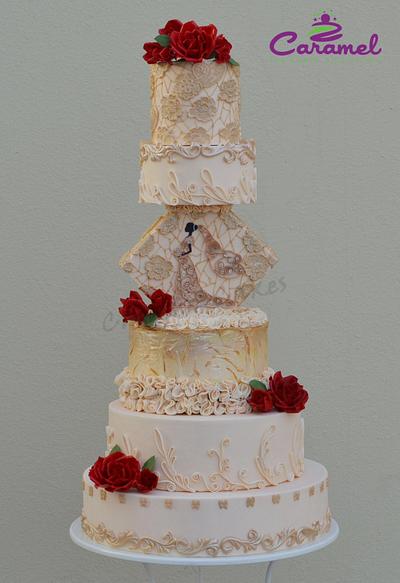 Quilled Bride - Cake by Caramel Doha