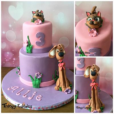 Dog & Cat birthday cake - Cake by trilogyedibles